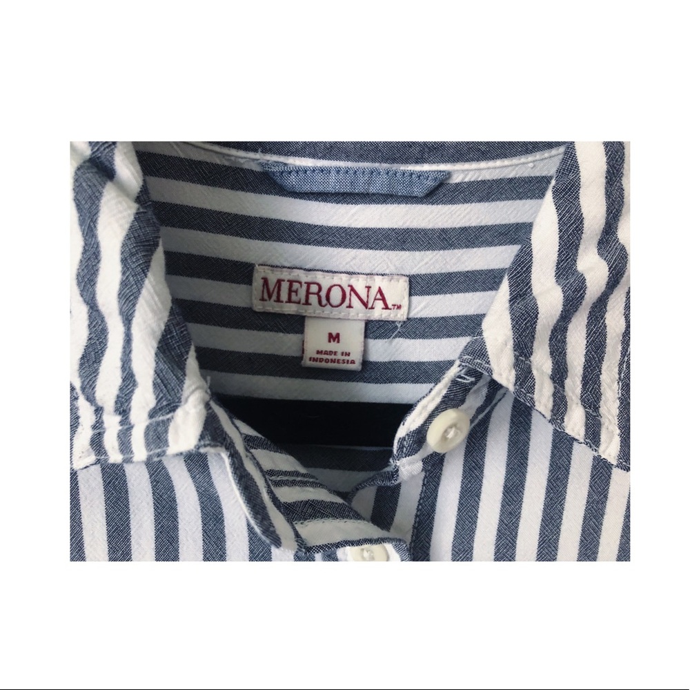 Mixed stripe button down - Picture 3 of 3